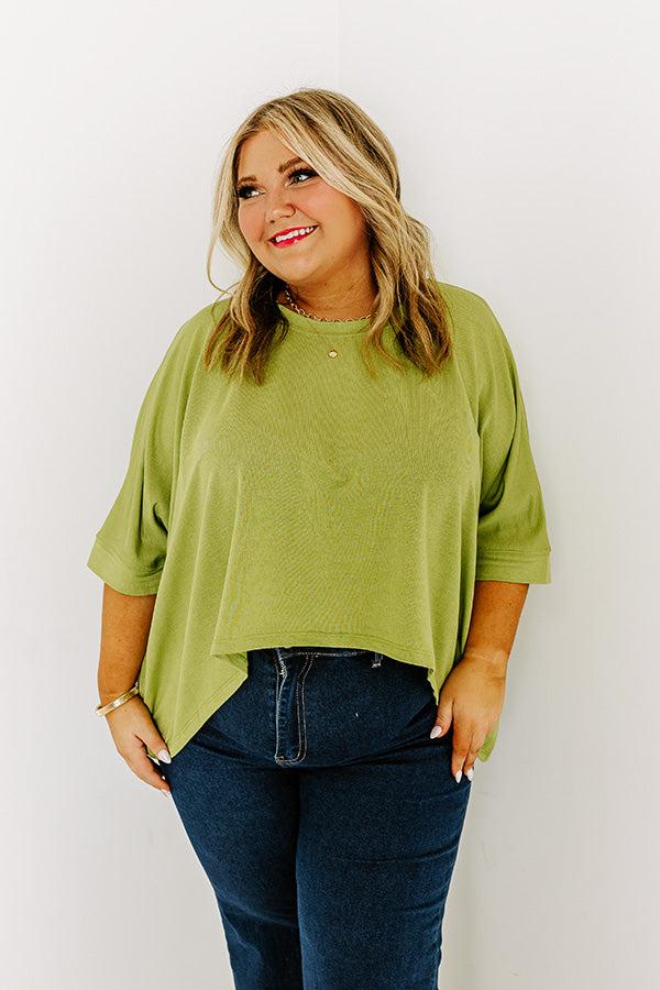 One Way Ticket Shift Top in Lime Punch Curves Product Image