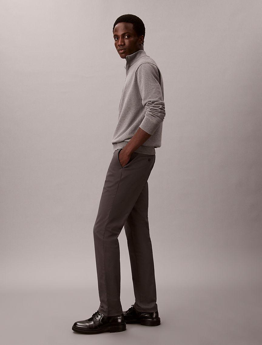 Cotton Sateen Slim Chino Pants Product Image
