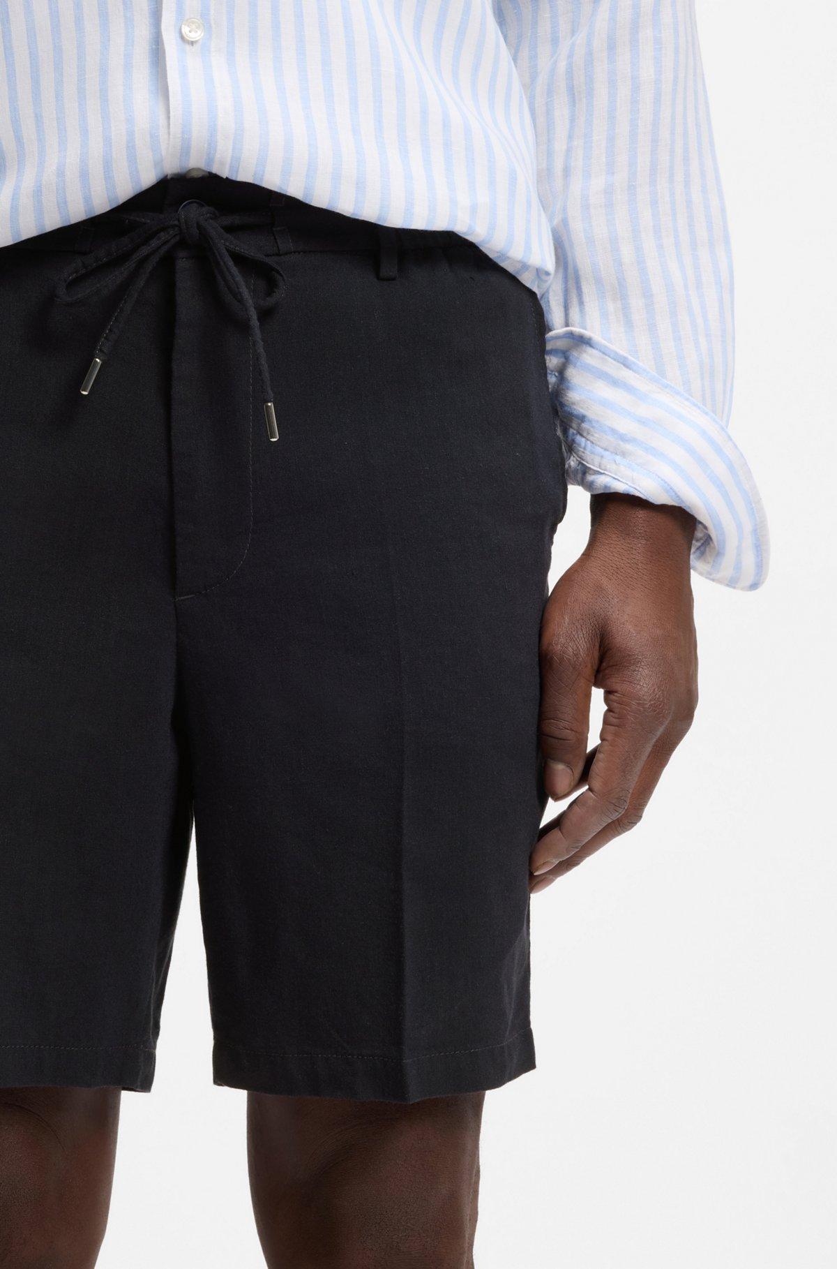 Linen-blend shorts in a modern fit Product Image