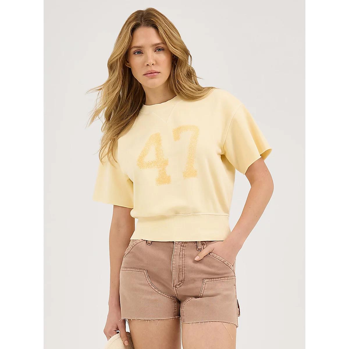 Women's Short Sleeve Sweatshirt | Women's TOPS | Wrangler® Product Image