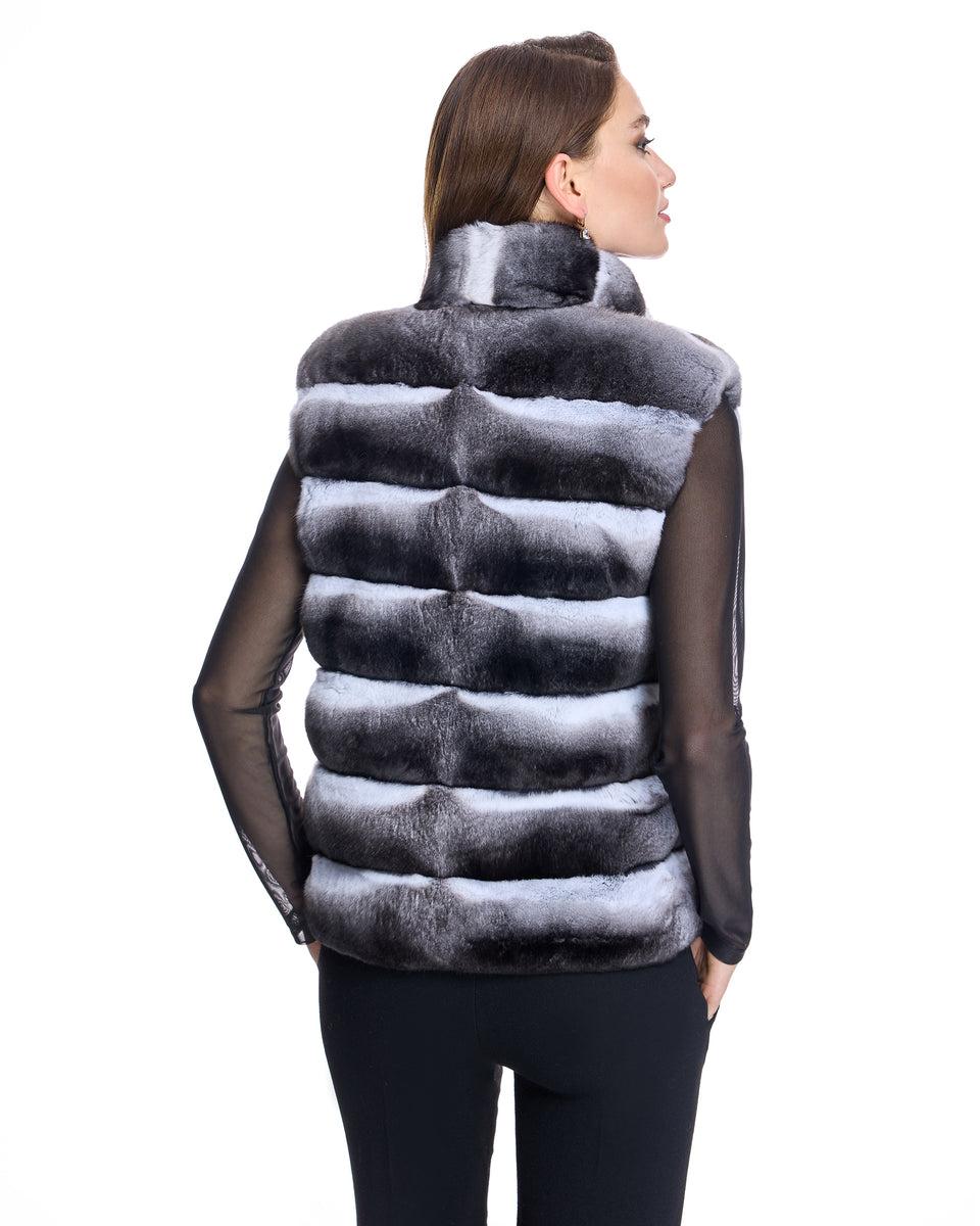 Cropped Chinchilla Vest Product Image