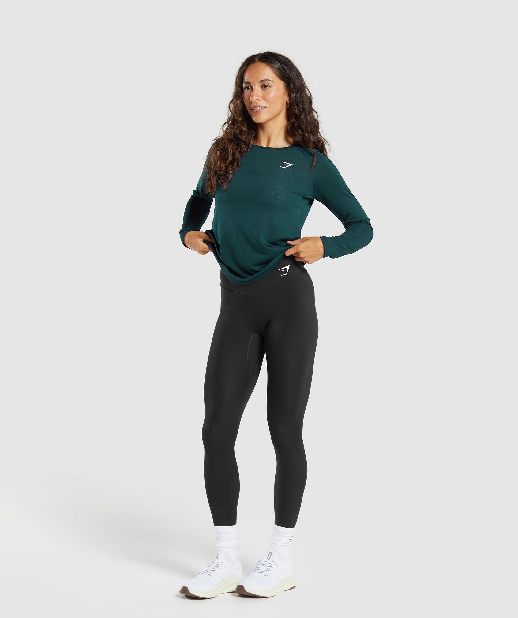 Gymshark Training Long Sleeve Top - Strong Teal Female Product Image