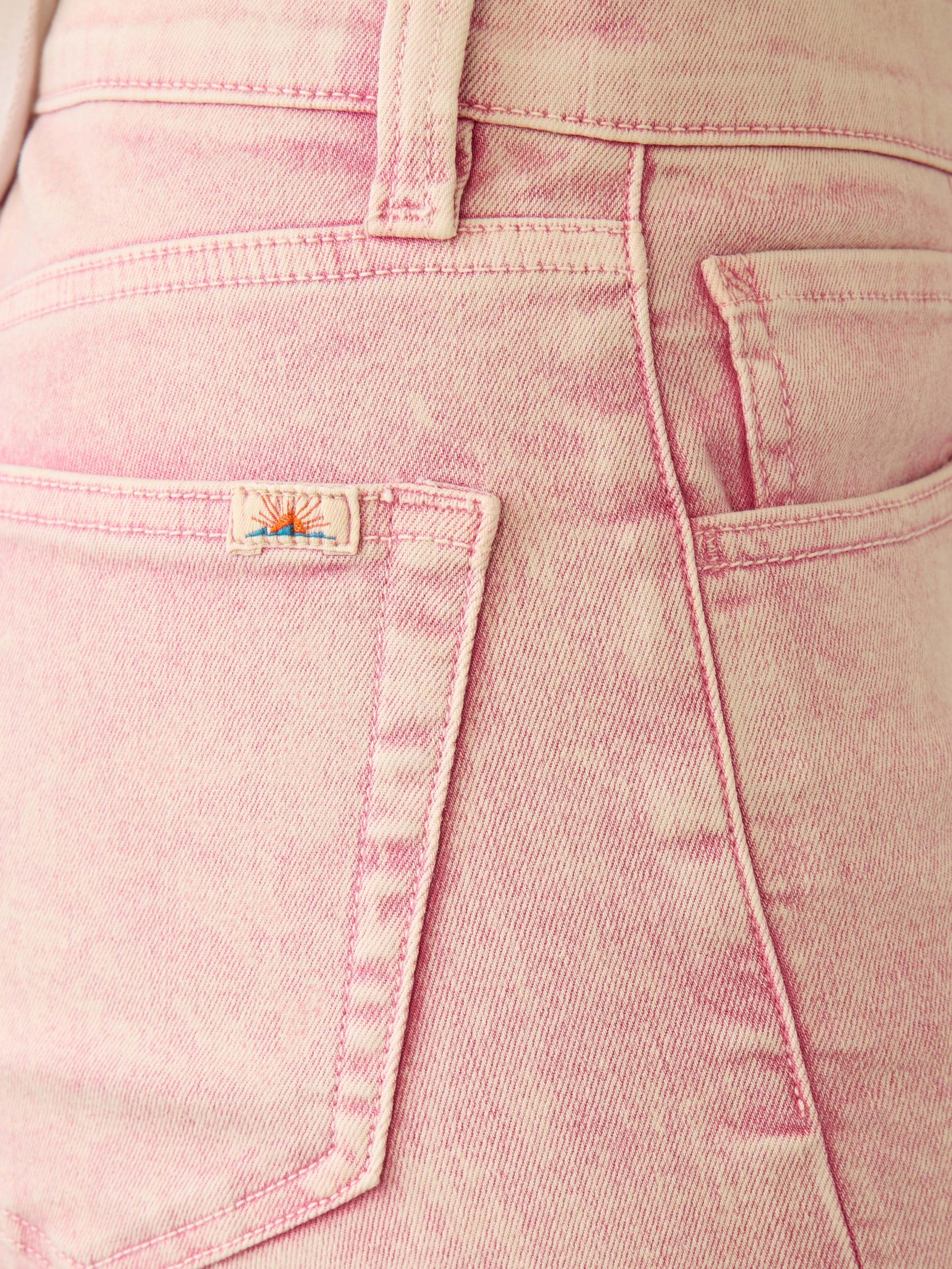Slim Straight Sunwashed Denim - Baroque Rose Female Product Image