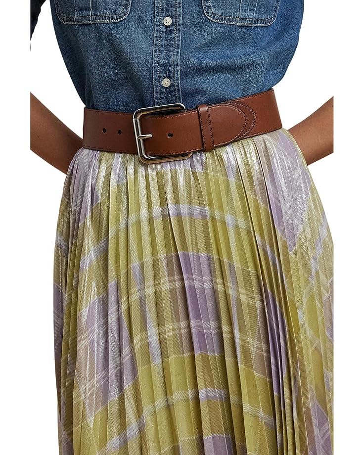 Button-Front Cotton-Blend Skirt Product Image