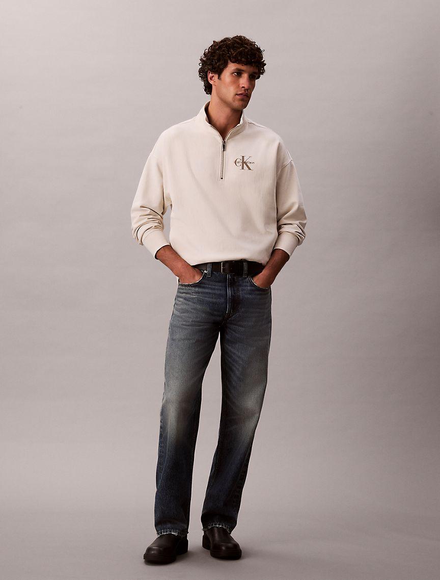 Premium Terry Relaxed Quarter Zip Sweatshirt Product Image