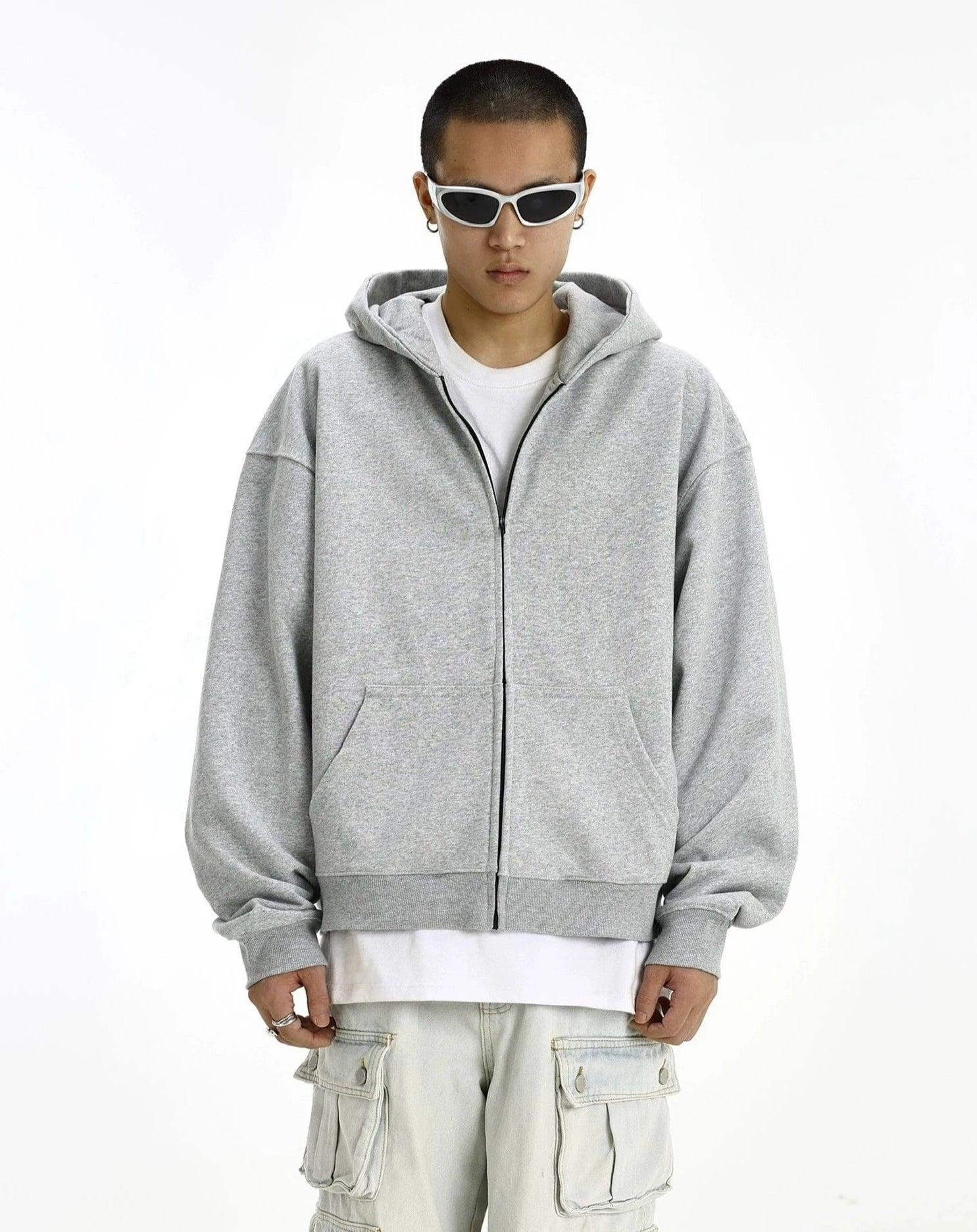 RT No. 10828 BOXY ZIP-UP HOODIE Product Image