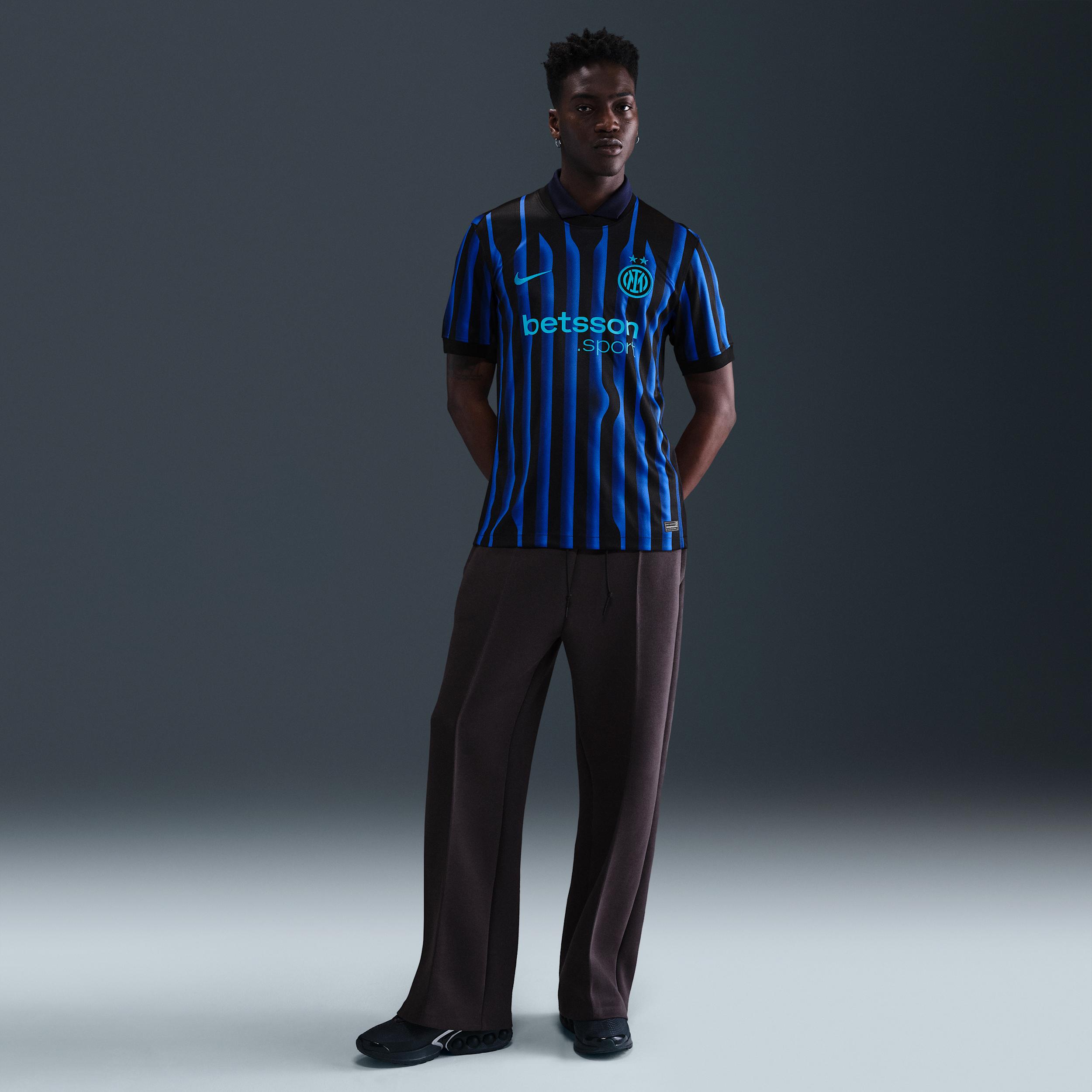 Inter Milan 2025/26 Stadium Home Nike Mens Dri-FIT Soccer Replica Jersey | HJ4591-439 Product Image