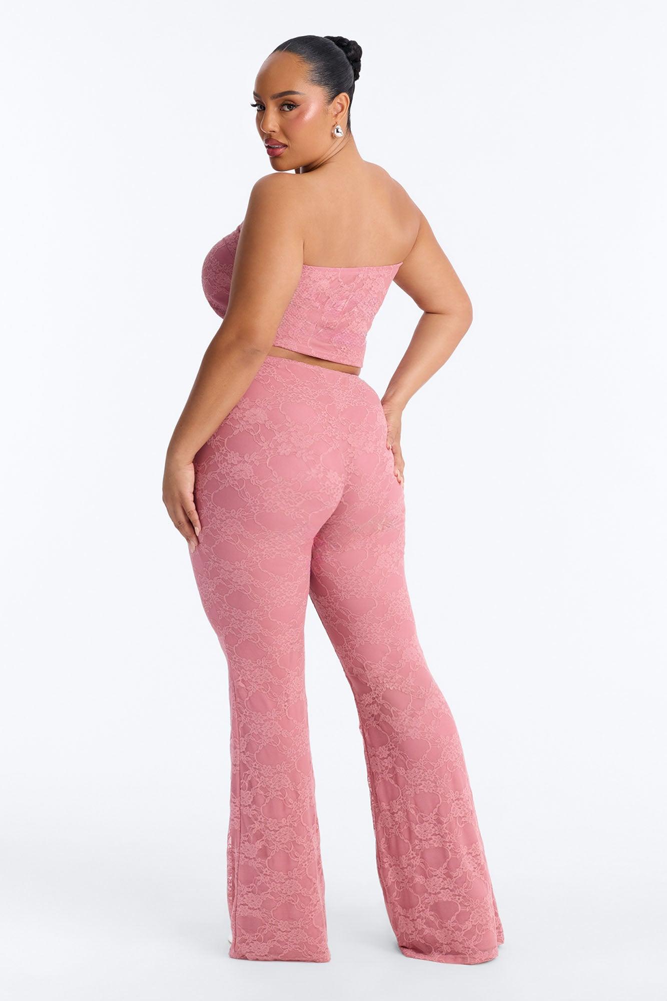 Rosetta Lace Pant Set - Mauve Female Product Image