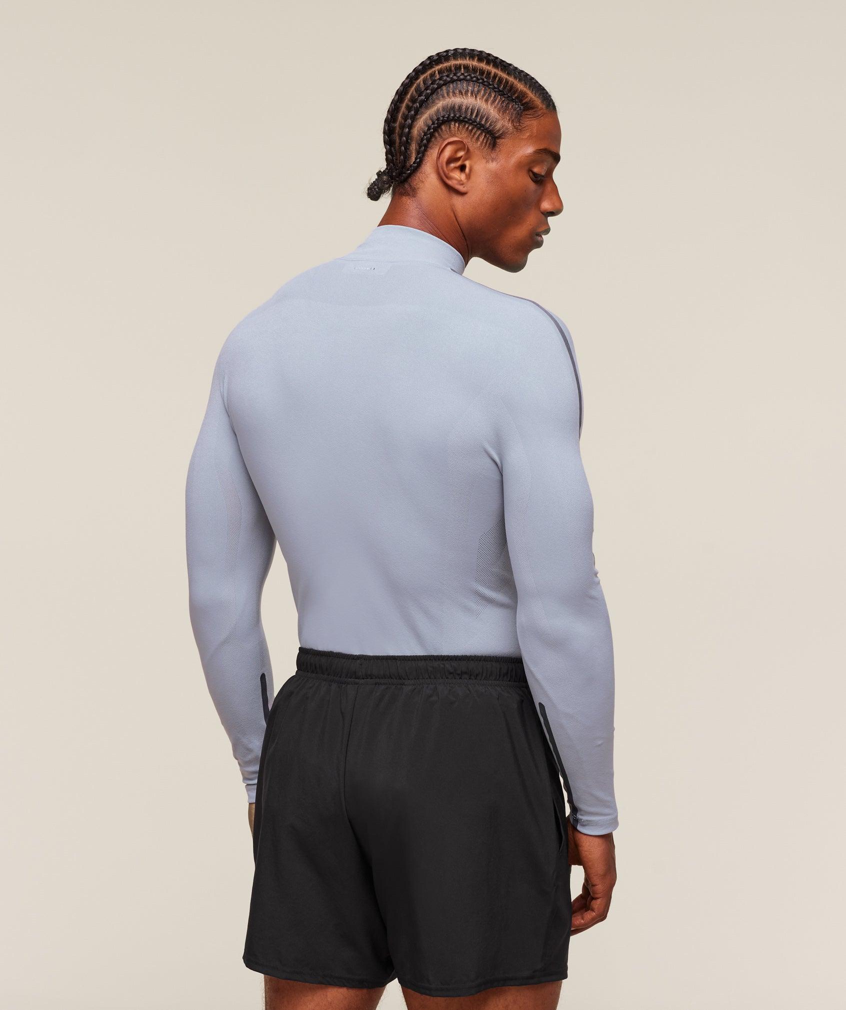 Gymshark everywear Warp Knit 1/4 Zip - Pale Blue Male Product Image