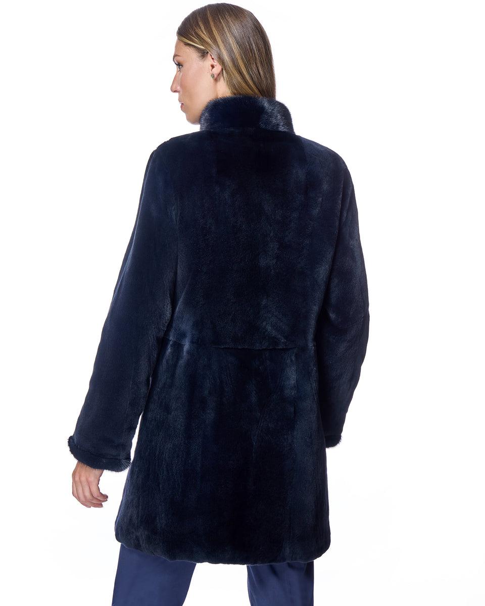 Reversible Plucked Mink Coat Product Image