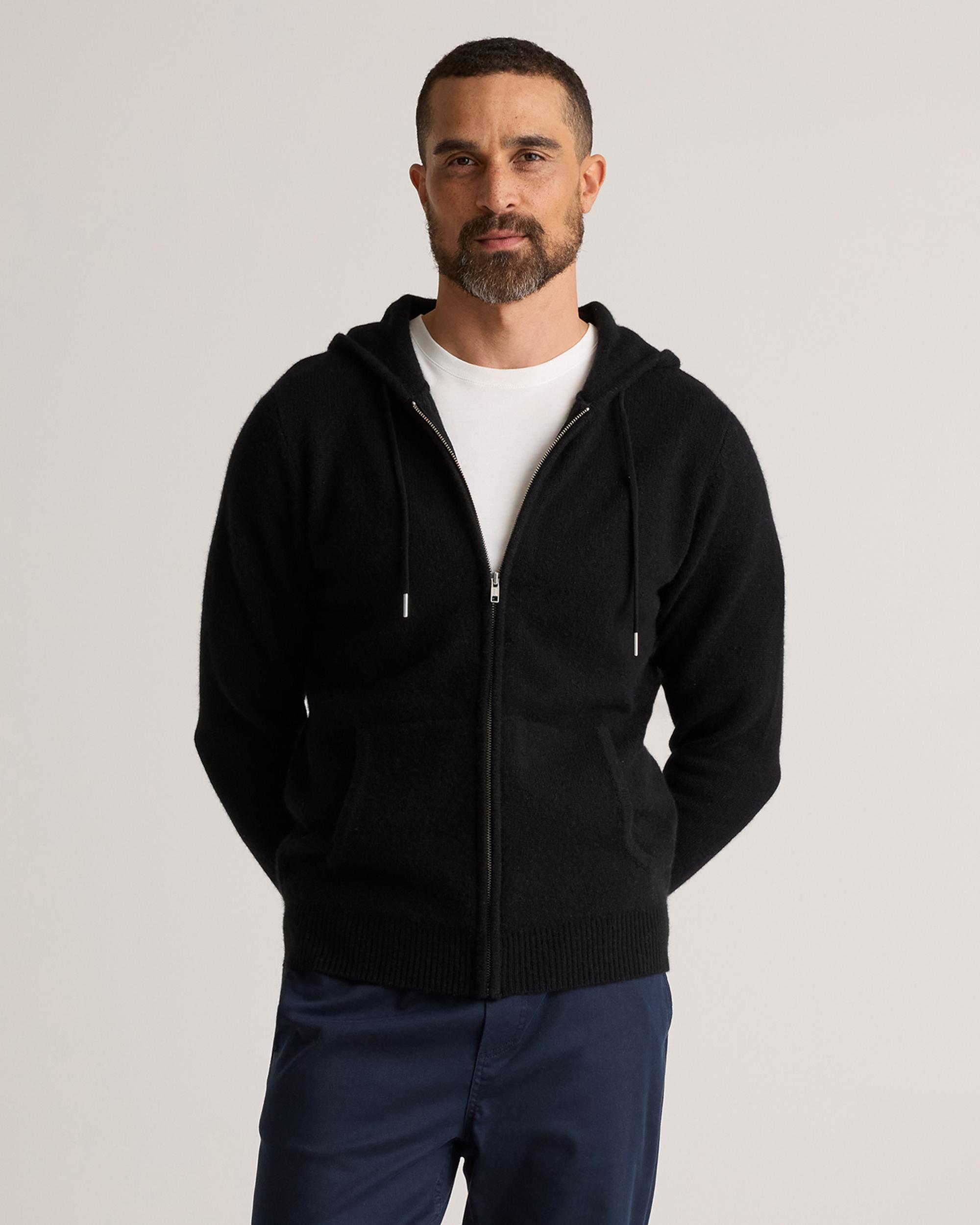 Quince | Men's Mongolian Cashmere Full-Zip Hoodie Product Image