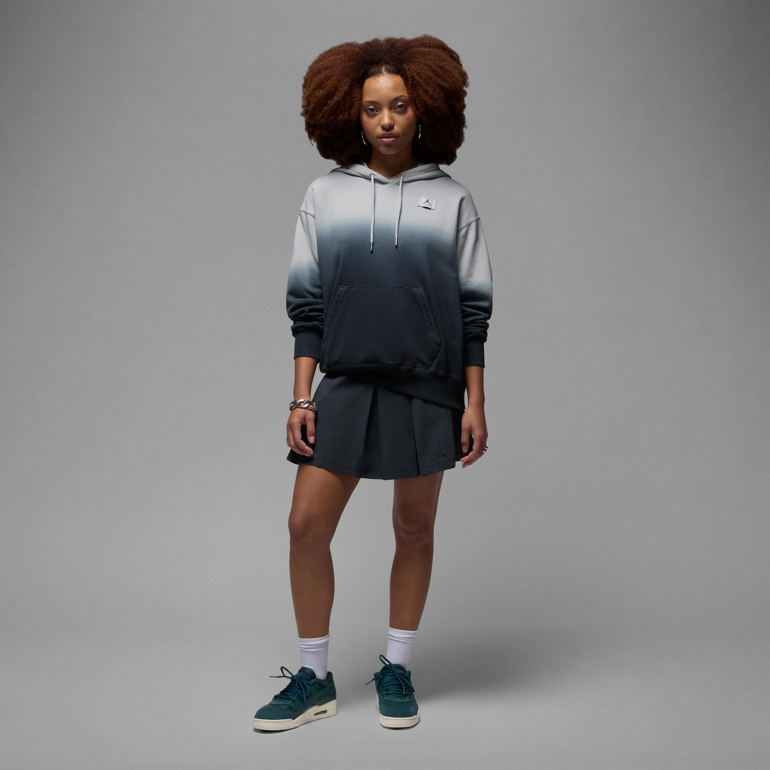 Jordan Flight Fleece Women's Satin-Lined Pullover Hoodie Product Image