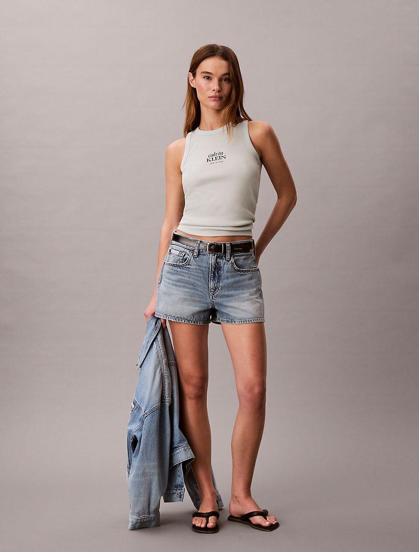 Logo Graphic Rib Tank Top Product Image