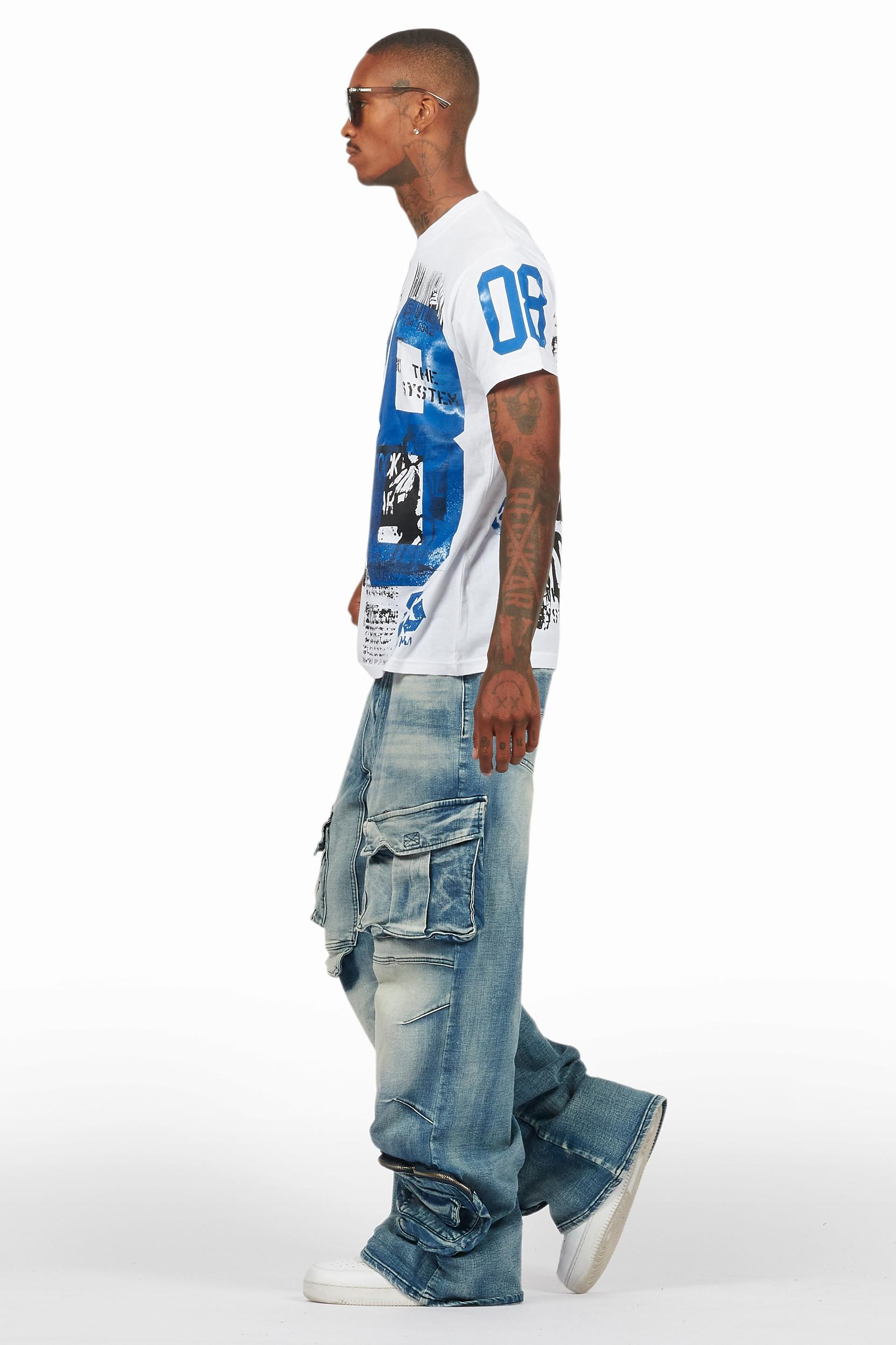 Velo Blue Baggy Fit Jean Male Product Image