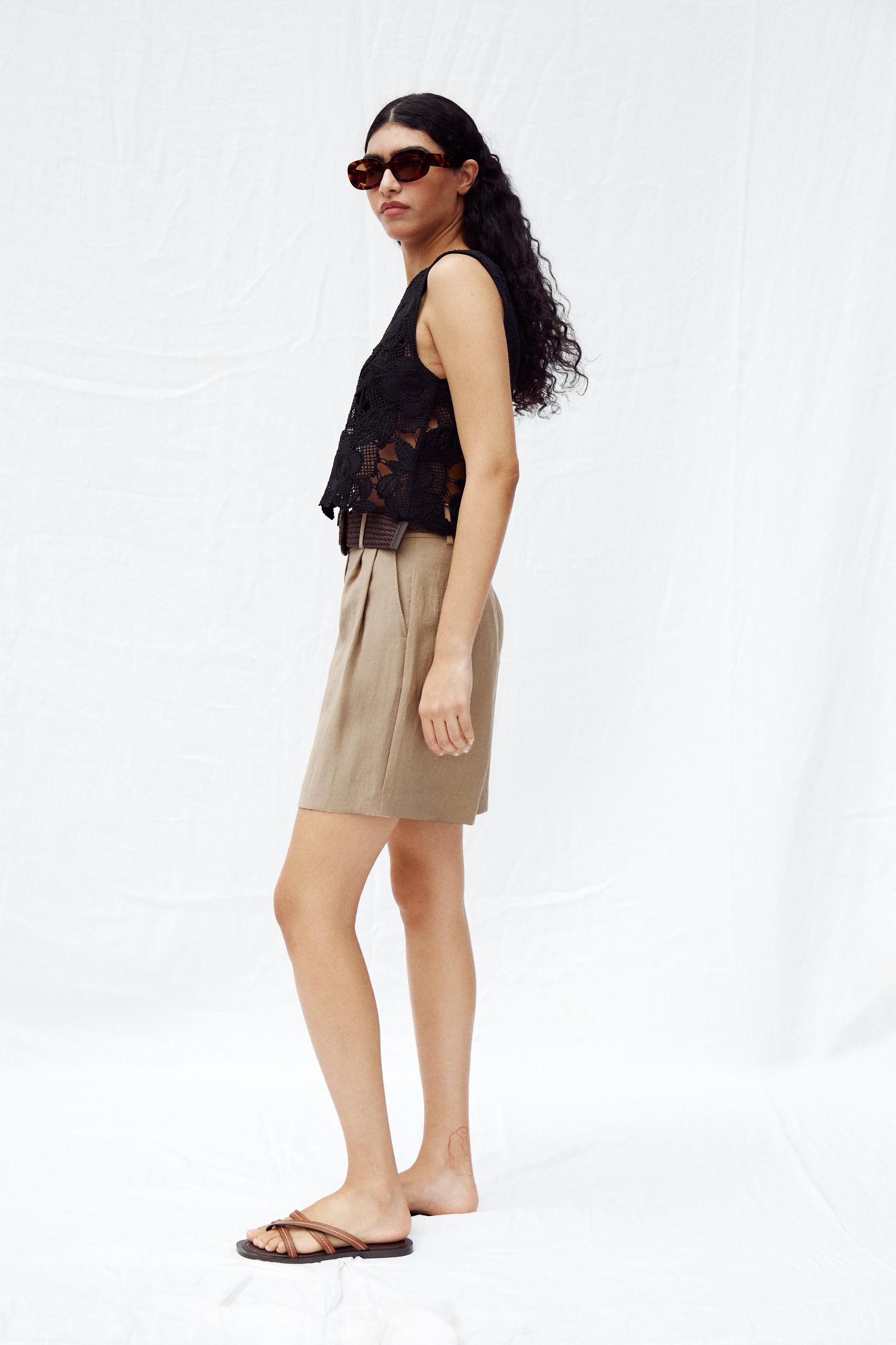 FLORAL CROCHET TOP Product Image