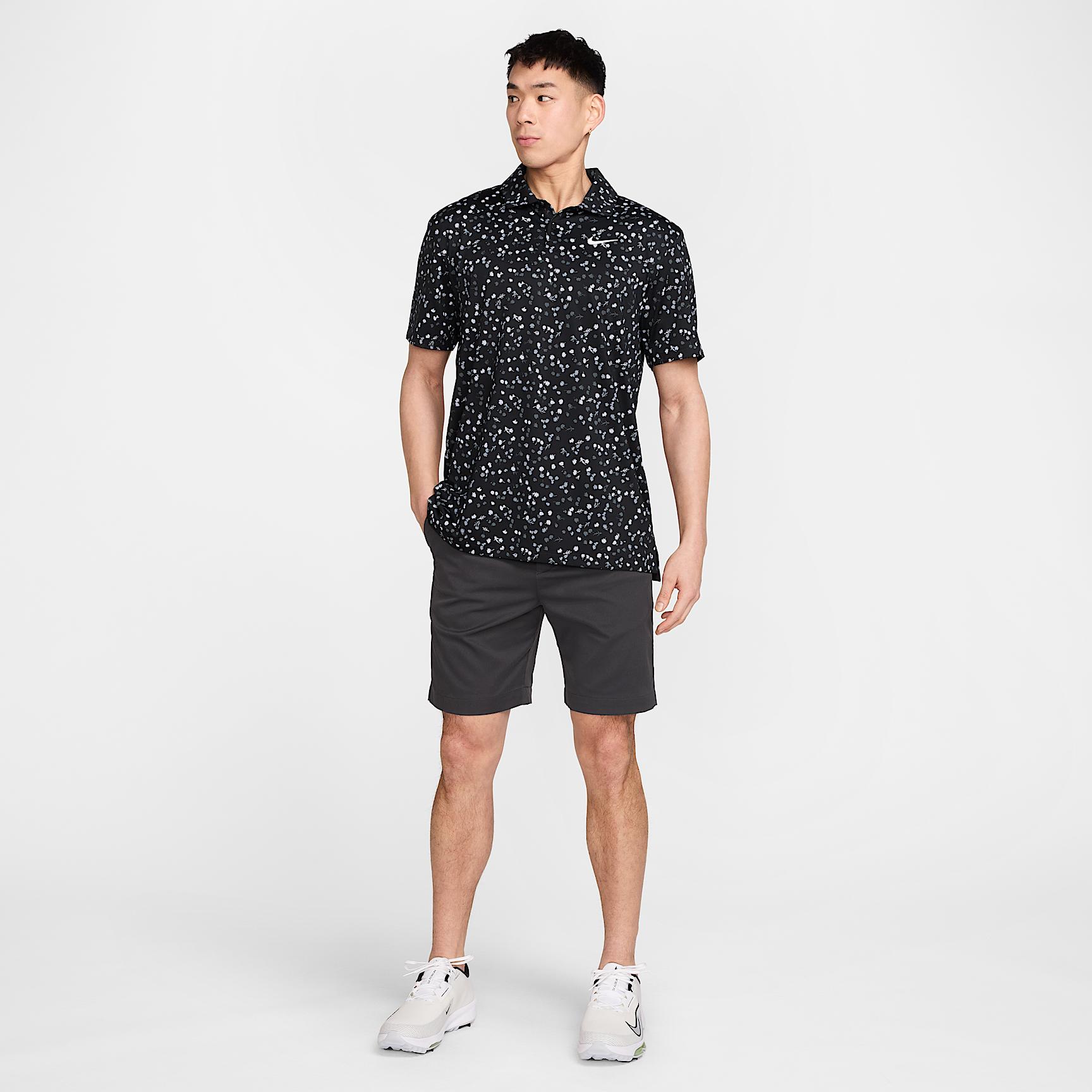 Nike Mens Dri-FIT Tour Floral Golf Polo | DX6089-010 Product Image