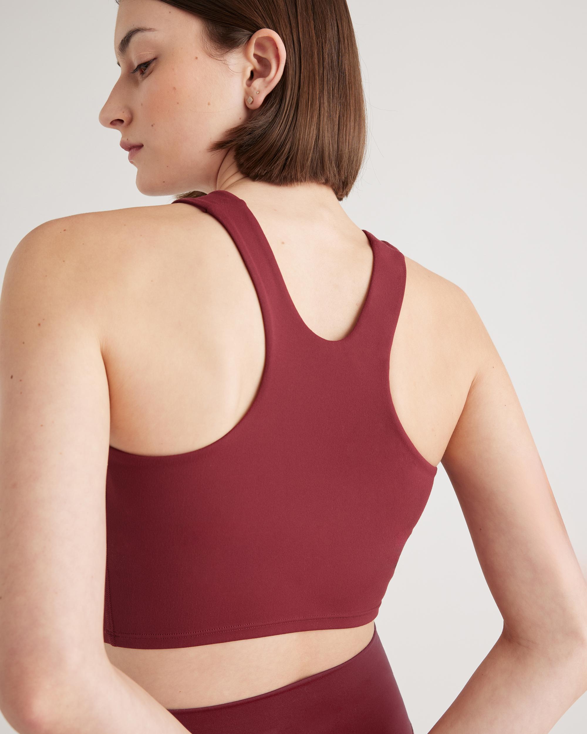 Quince | Women's Ultra-Form High-Neck Cropped Tank Top Nylon/Spandex Product Image