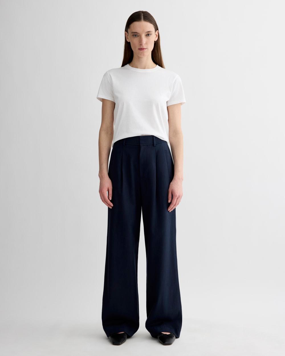 Womens Draper Pleated Pant in Buttersmooth by Everlane Product Image
