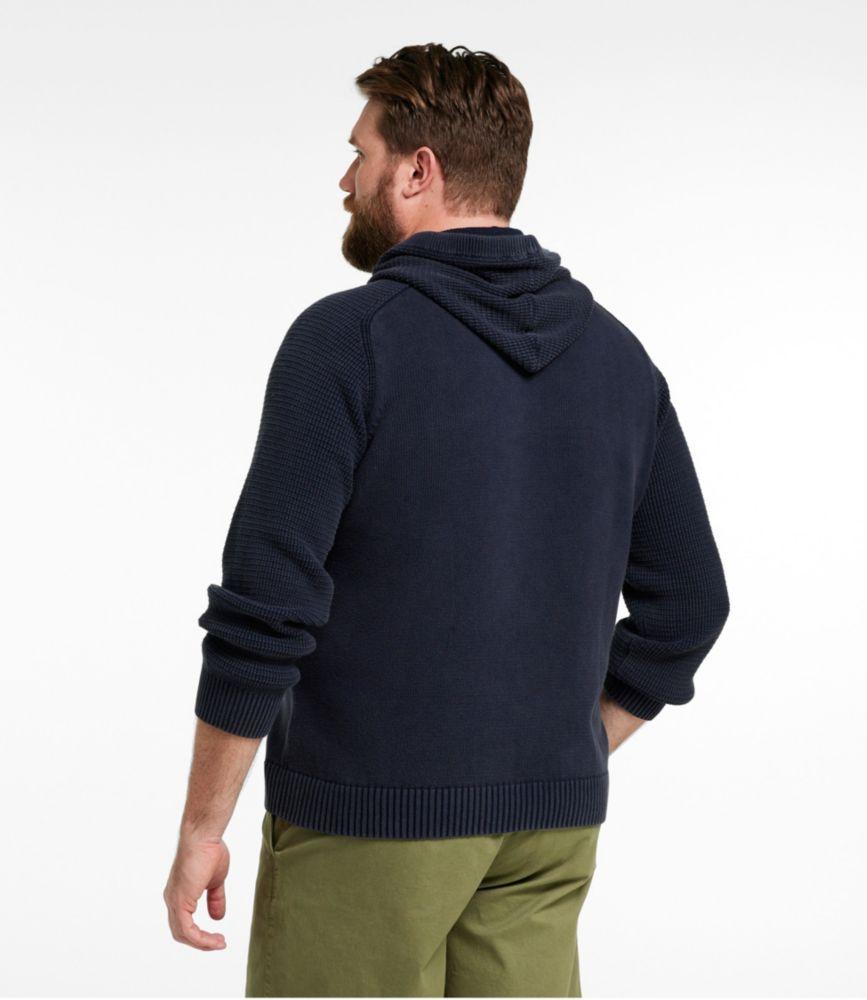 Men's Sunwashed Textured Cotton Sweater, Hoodie Product Image