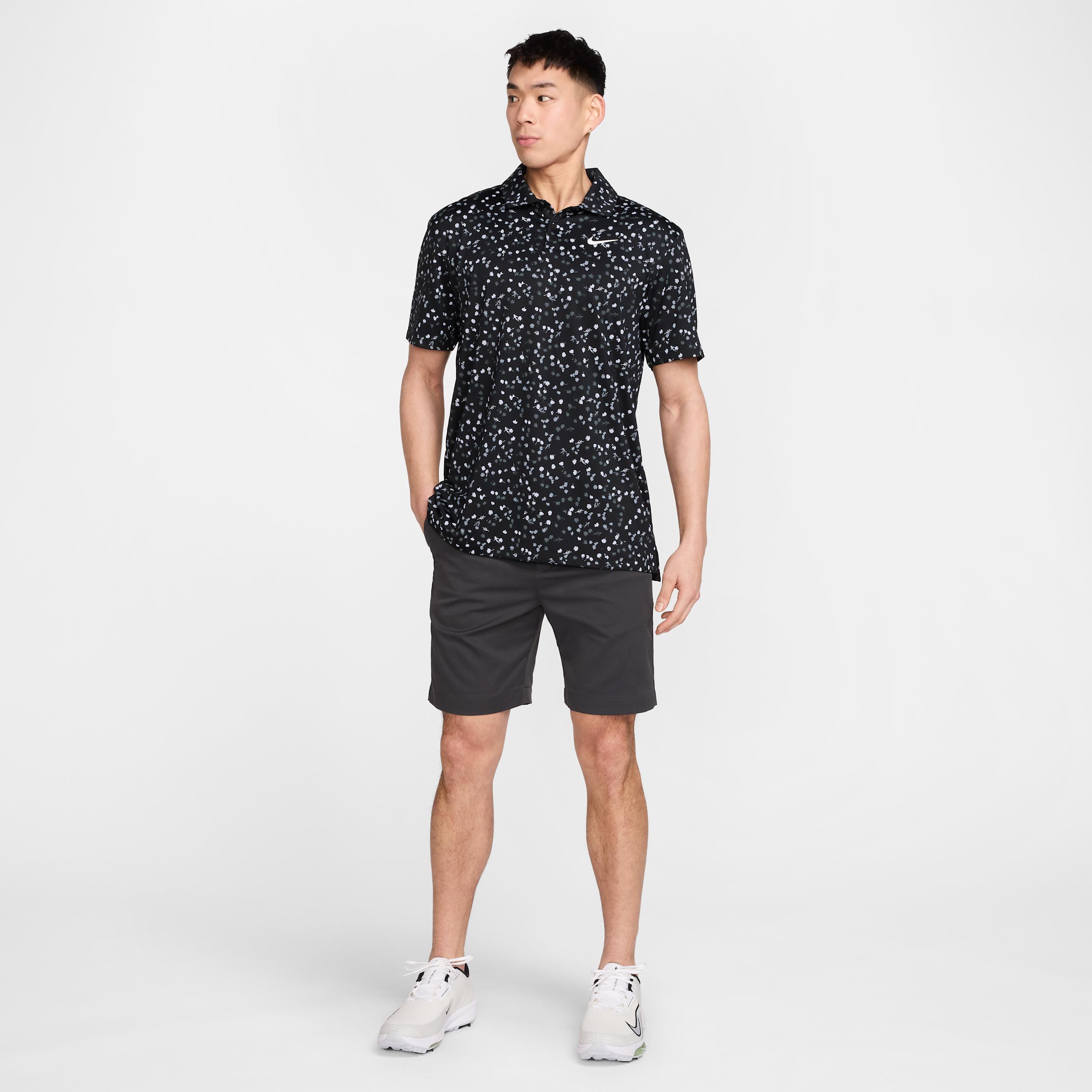 Nike Mens Dri-FIT Tour Floral Golf Polo | DX6089-010 Product Image