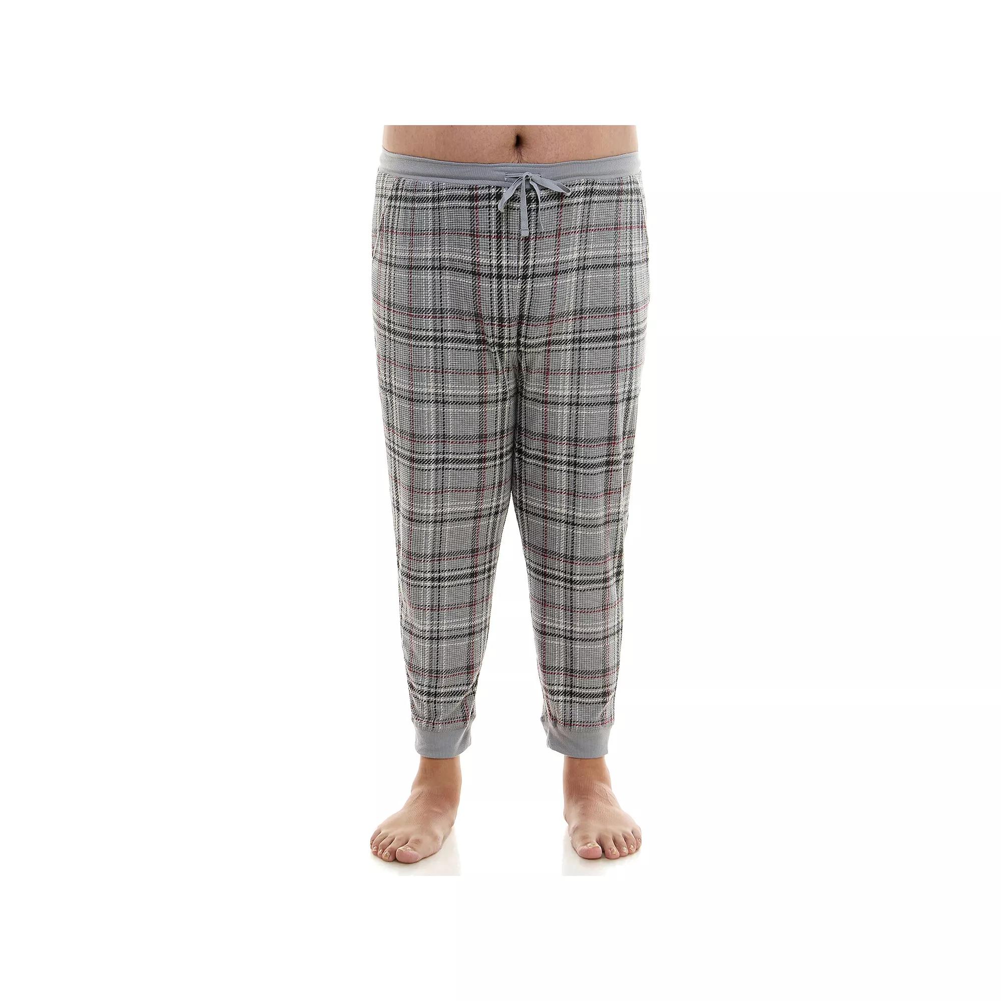 Big & Tall Sonoma Goods For Life® Supersoft Waffle Banded Bottom Pajama Pants, Men's, Size: 3XL Tall, Dina Plaid Product Image