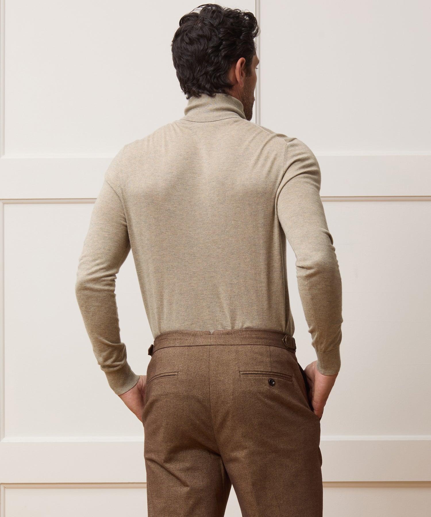 Silk-Cashmere Turtleneck Sweater Product Image