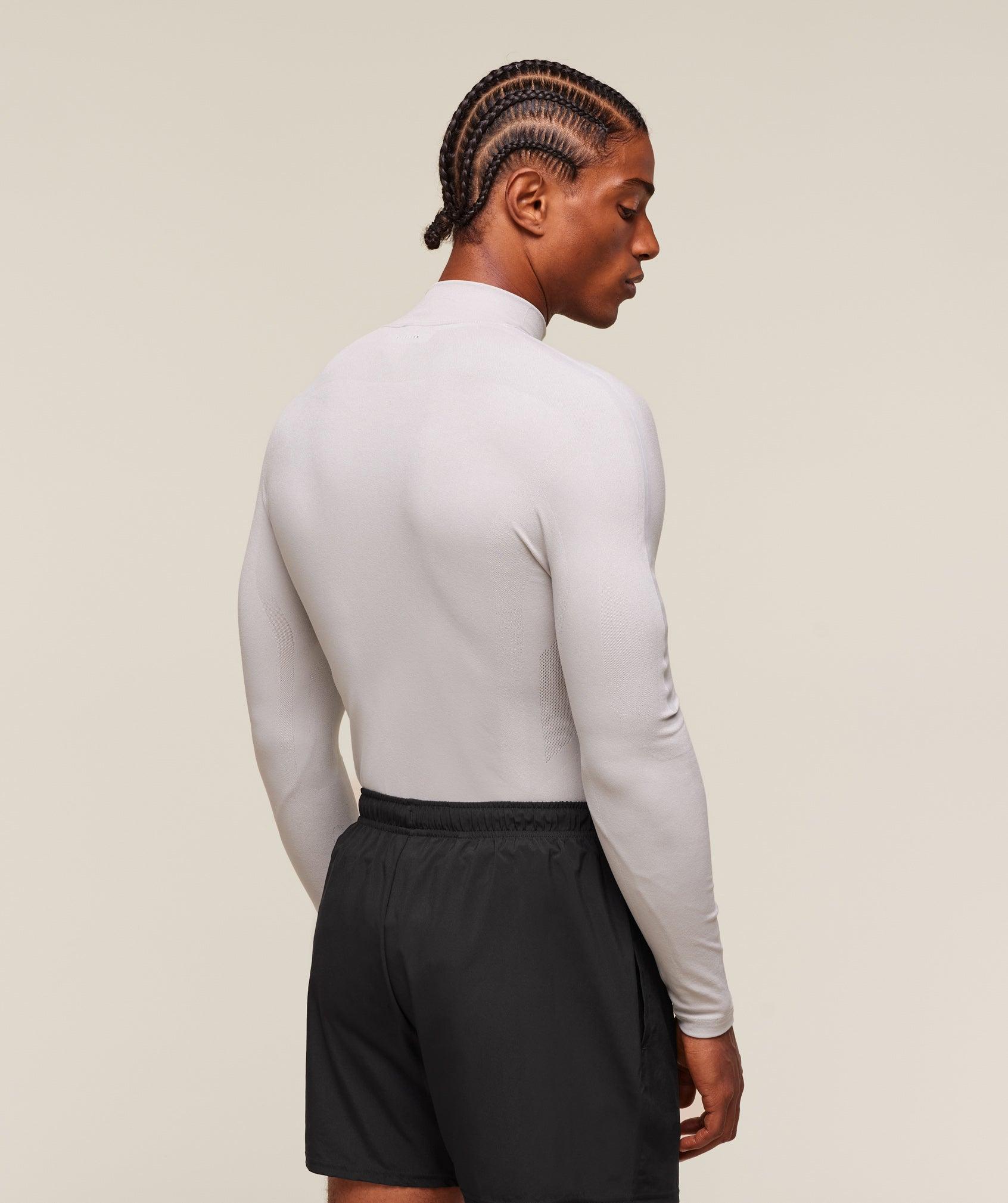 Gymshark everywear Warp Knit 1/4 Zip - Tame Grey Male Product Image