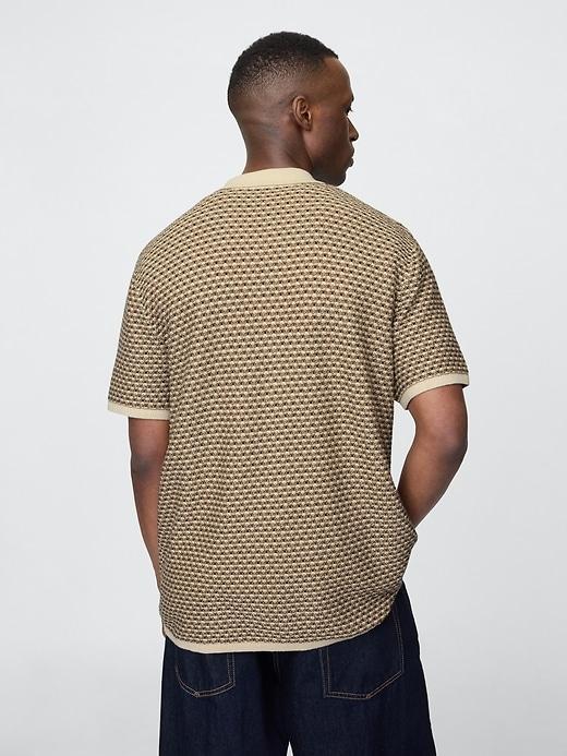 Crochet Sweater Shirt Product Image