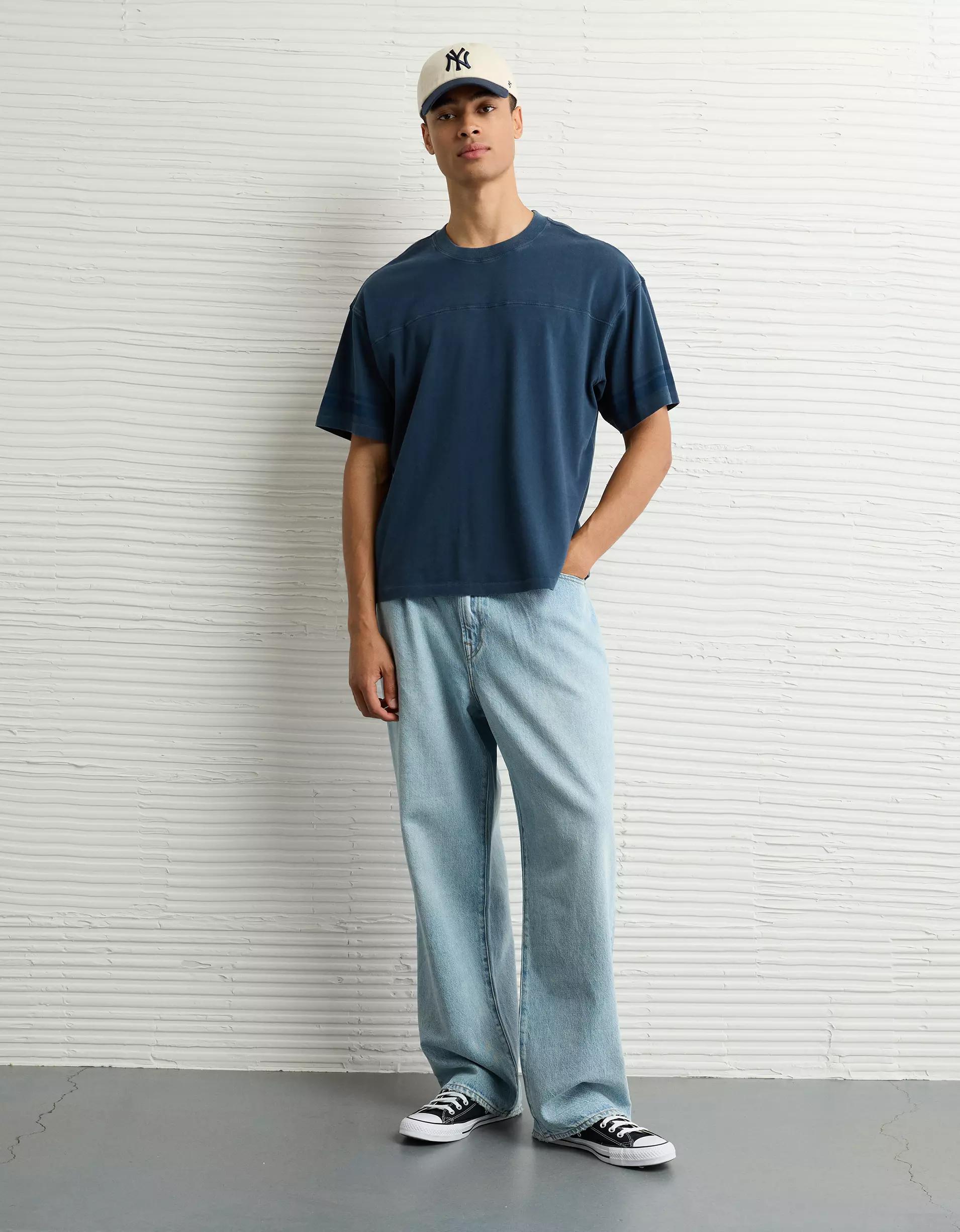 AE Boxy Sueded Football T-Shirt Product Image