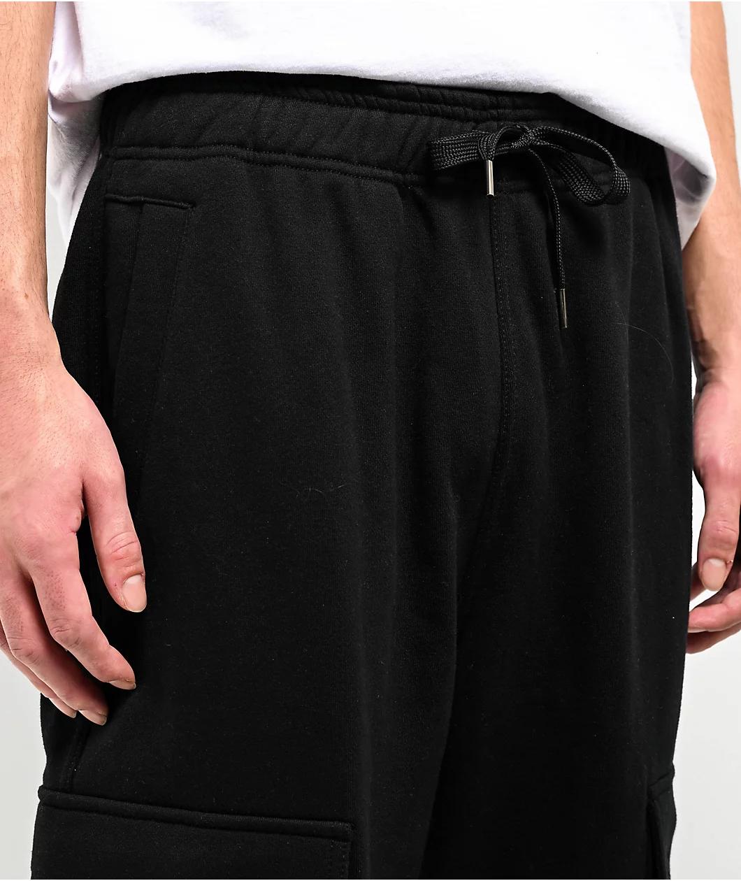 Ninth Hall Stash Black Cargo Sweatpants Product Image