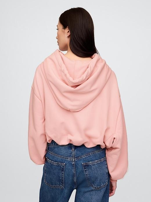 Heavyweight French Terry Crop Bubble Hoodie Product Image