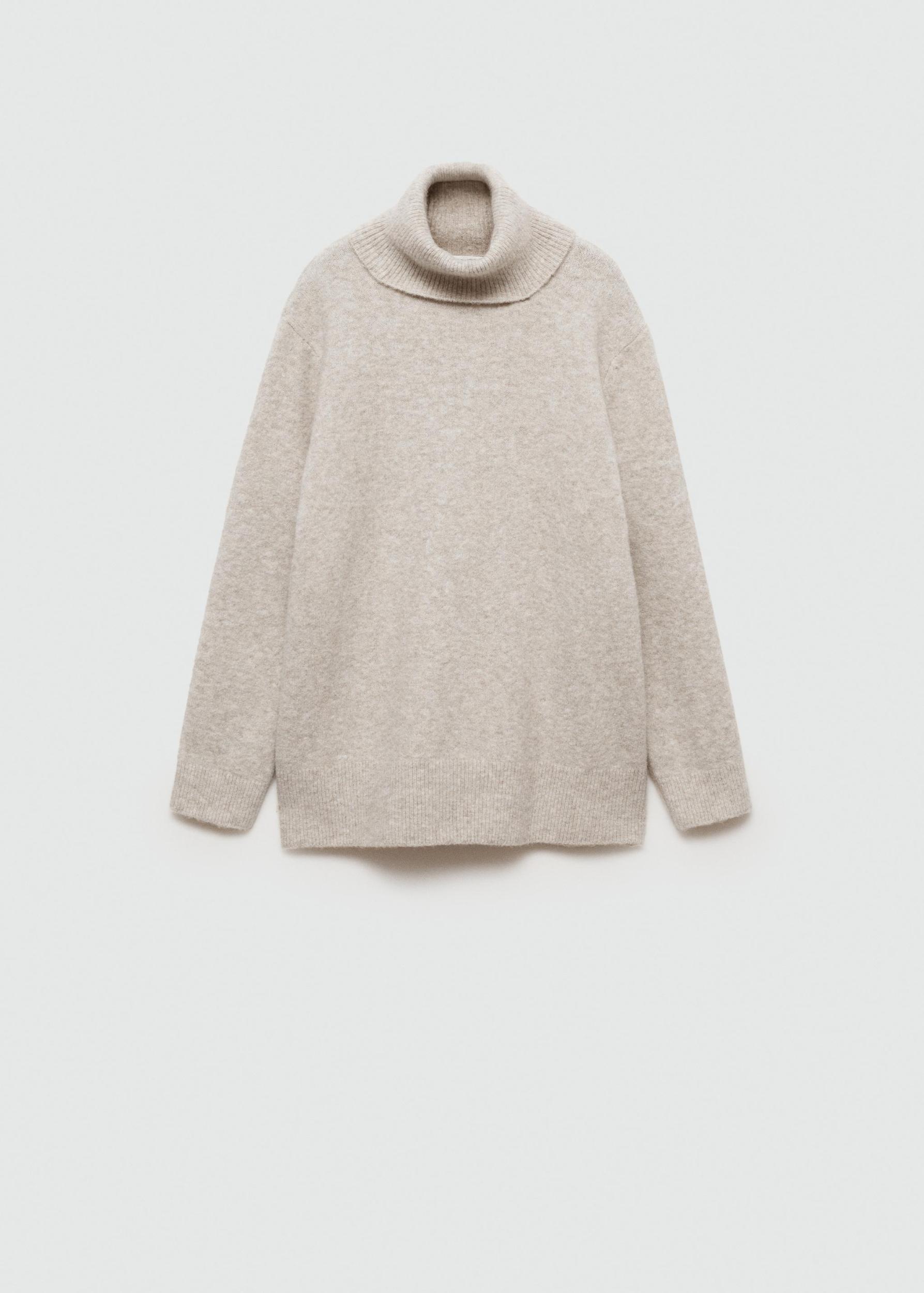 Turtleneck knit sweater - Women | MANGO USA Product Image
