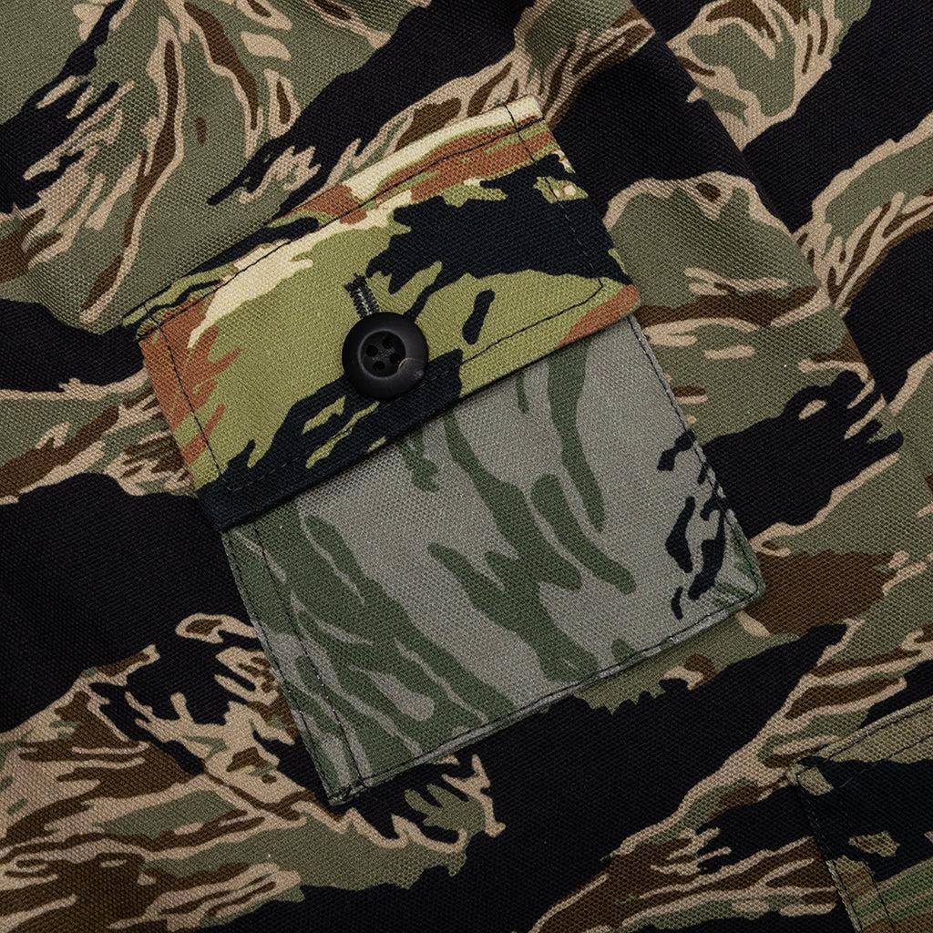 Camo Print Windbreaker - Multicolored Male Product Image