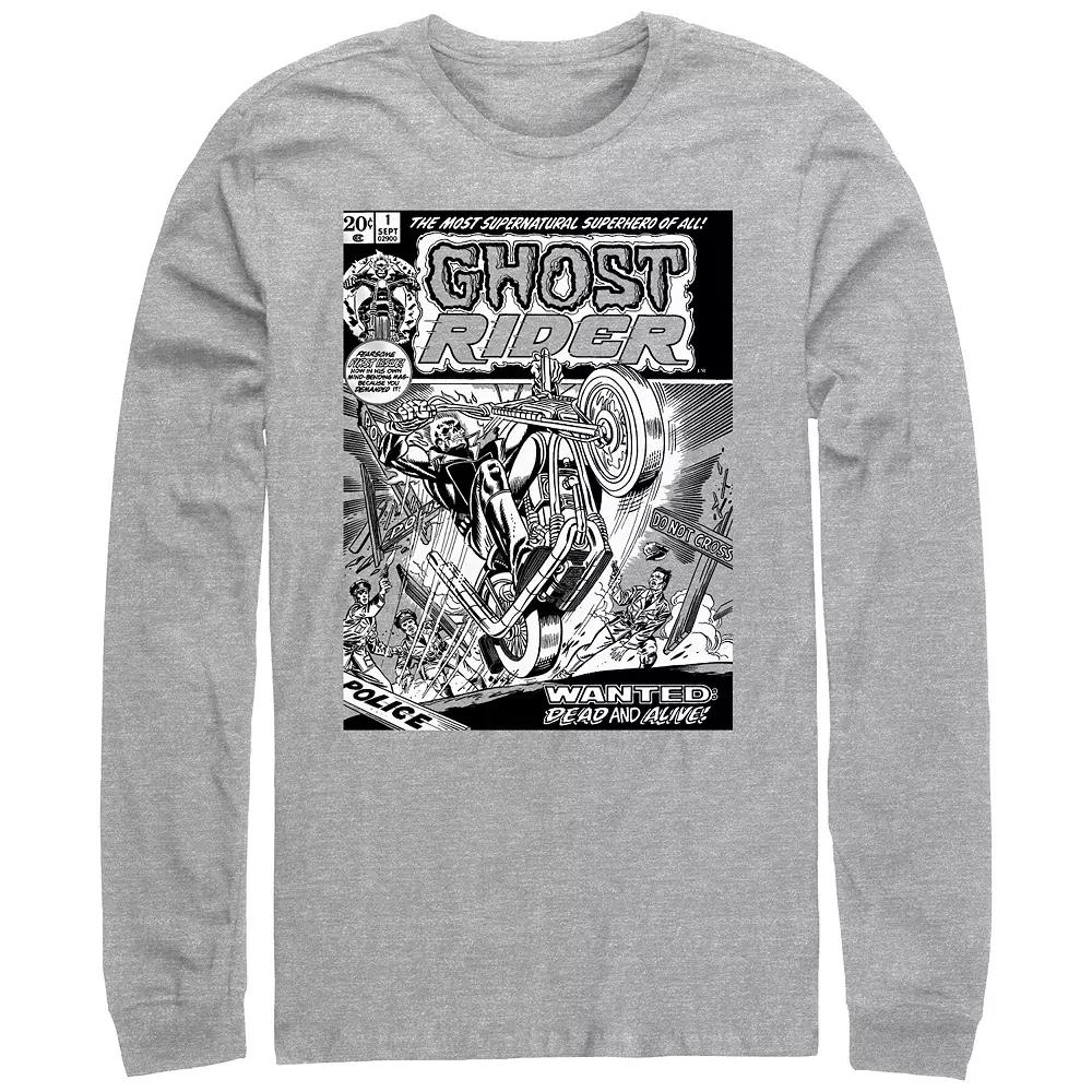 Men's Ghost Rider Comic Book Cover Graphic Tee,  Product Image