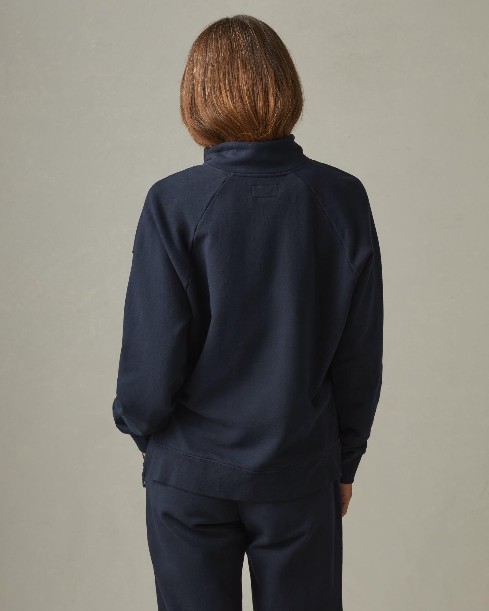 Women's Premium Midweight Half Zip - Dress Navy Female Product Image