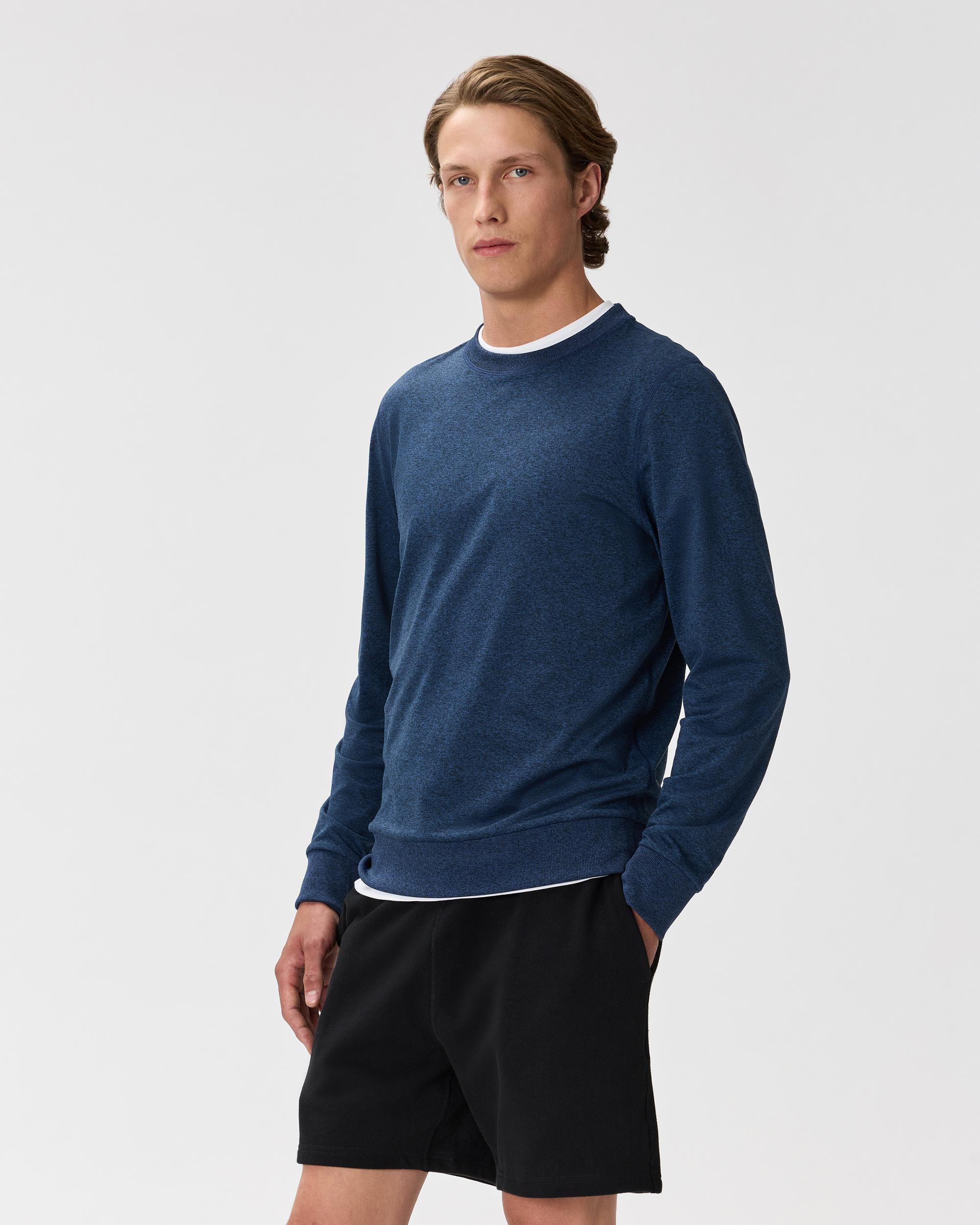 Quince | Men's Flowknit Performance Crew Sweatshirt Recycled Polyester Product Image