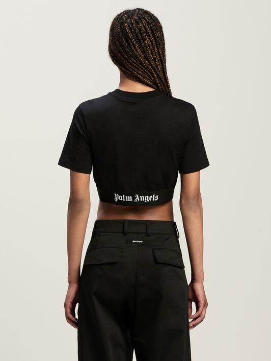 Classic Logo Tape Crop Tee Product Image