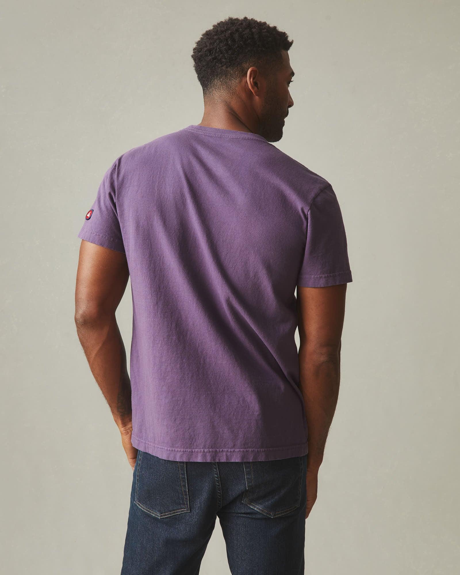 Men's Vintage Crew Tee - Washed Navy Cosmos Product Image