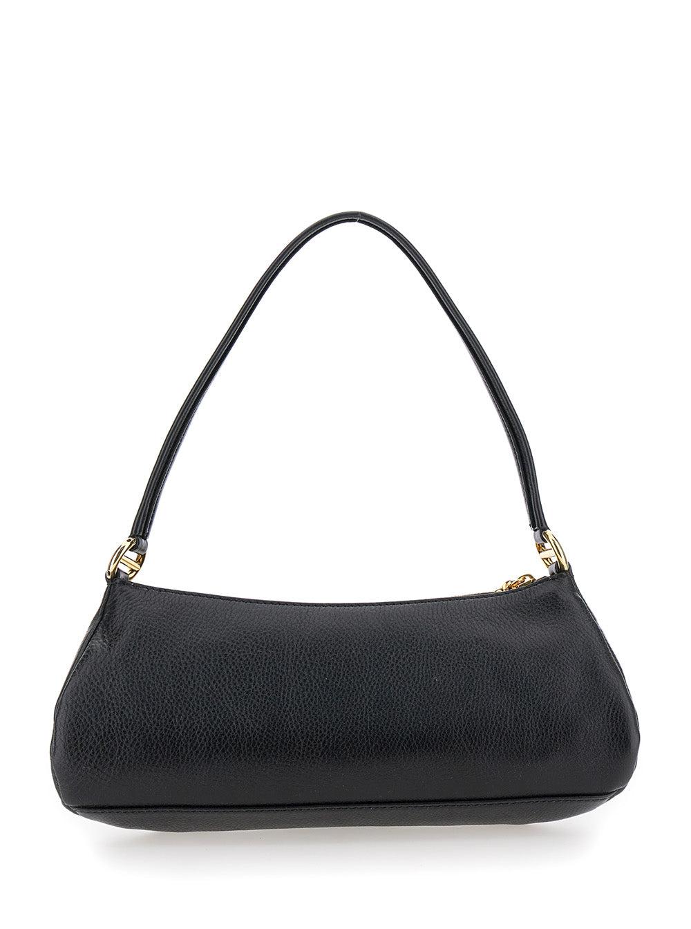 CHLOÉ The 99 Embellished Textured-leather Shoulder Bag In Black Product Image