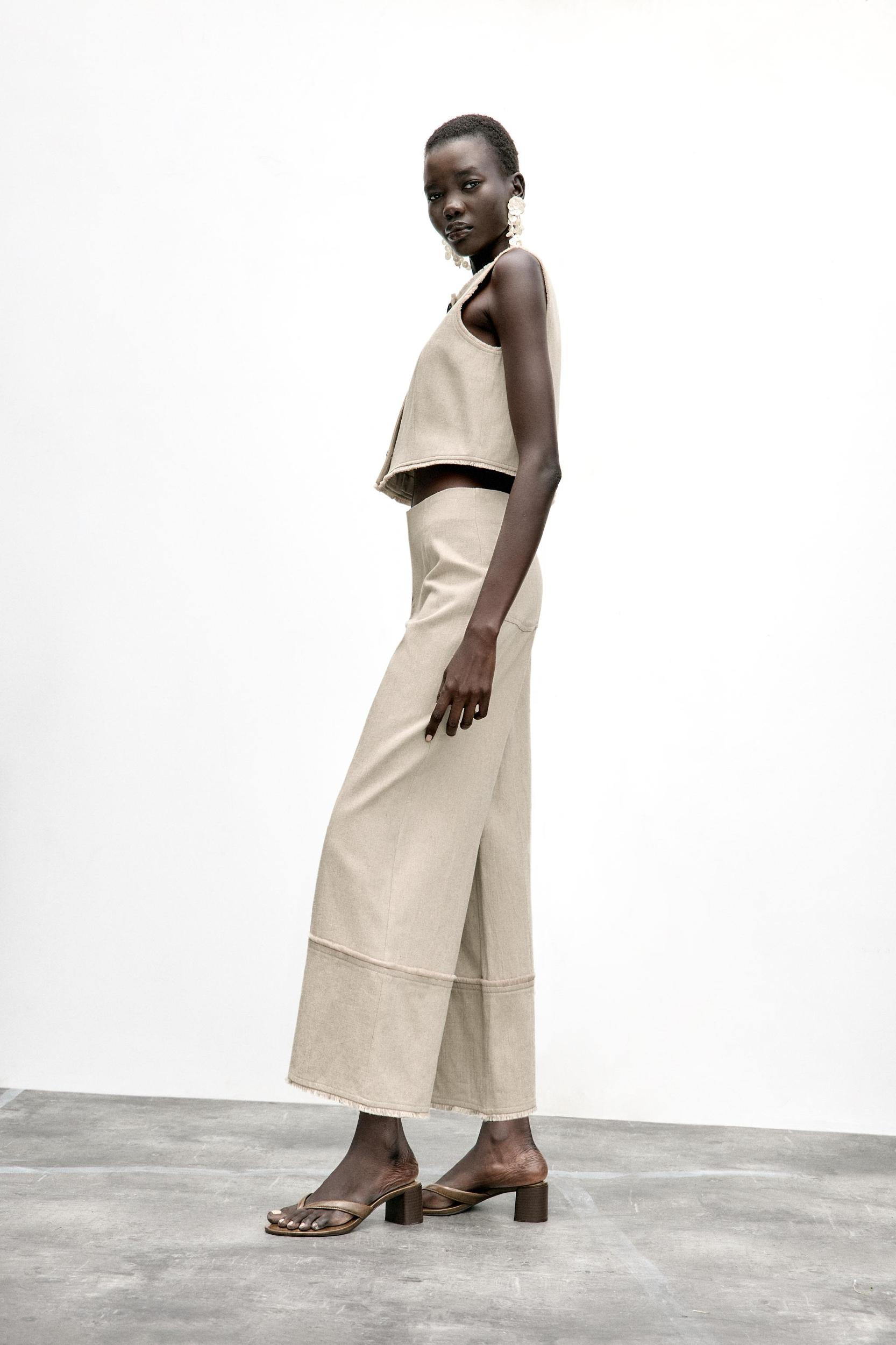 RUSTIC FRAYED PANTS Product Image