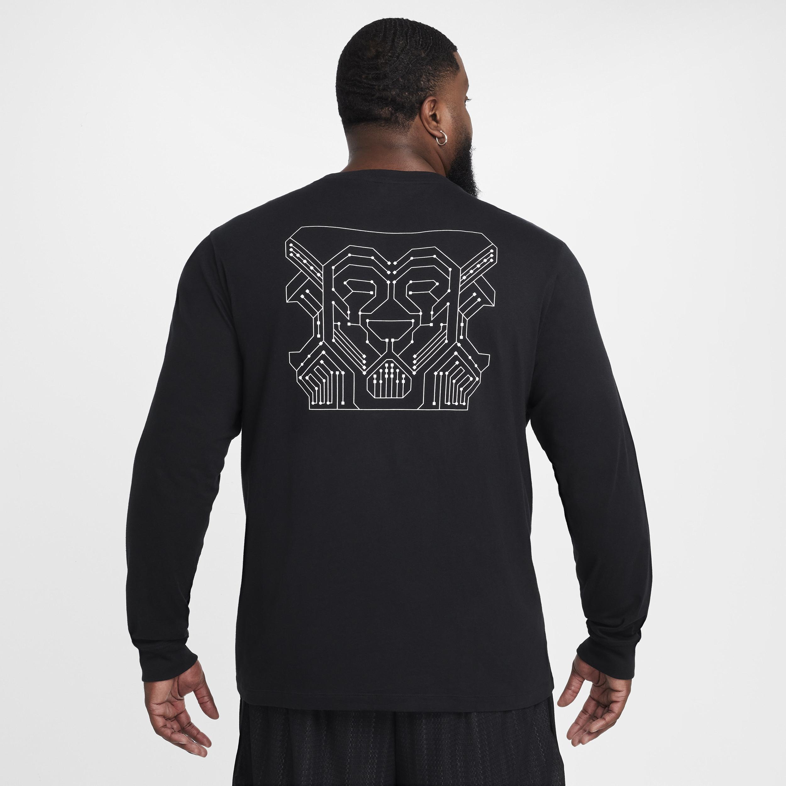 Nike Mens LeBron Max90 Long-Sleeve Basketball T-Shirt | HF6191-010 Product Image