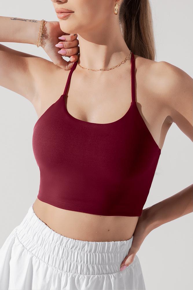 Flexy Crop Top - Crimson Product Image