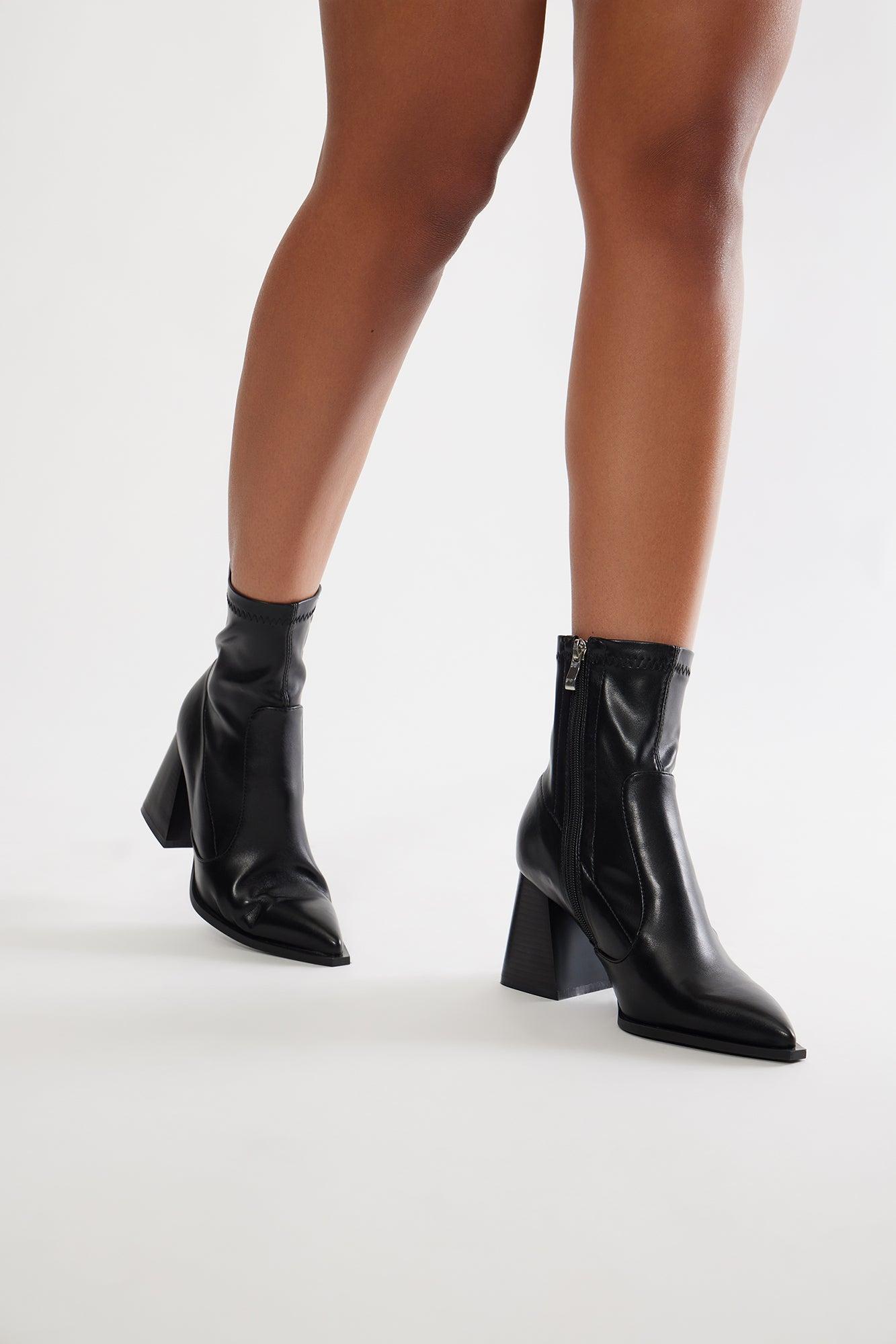 Boise Heeled Booties - Black Product Image
