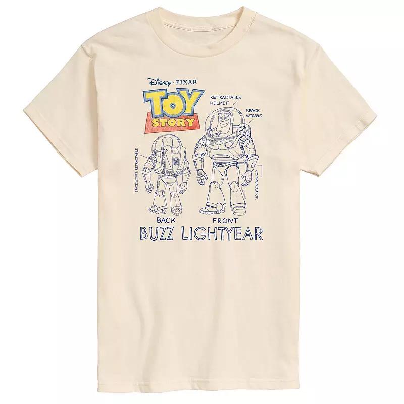 Disney / Pixar's Toy Story 4 Men's Buzz Sketches Graphic Tee,  Product Image