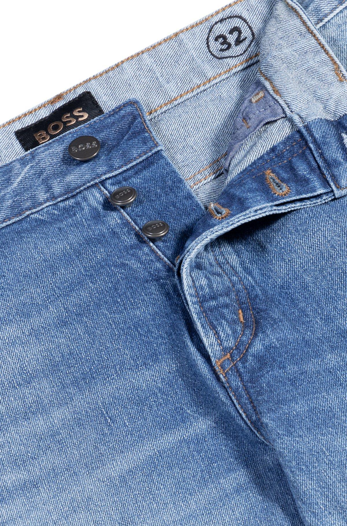 Classic-fit jeans in blue comfort-stretch denim Product Image