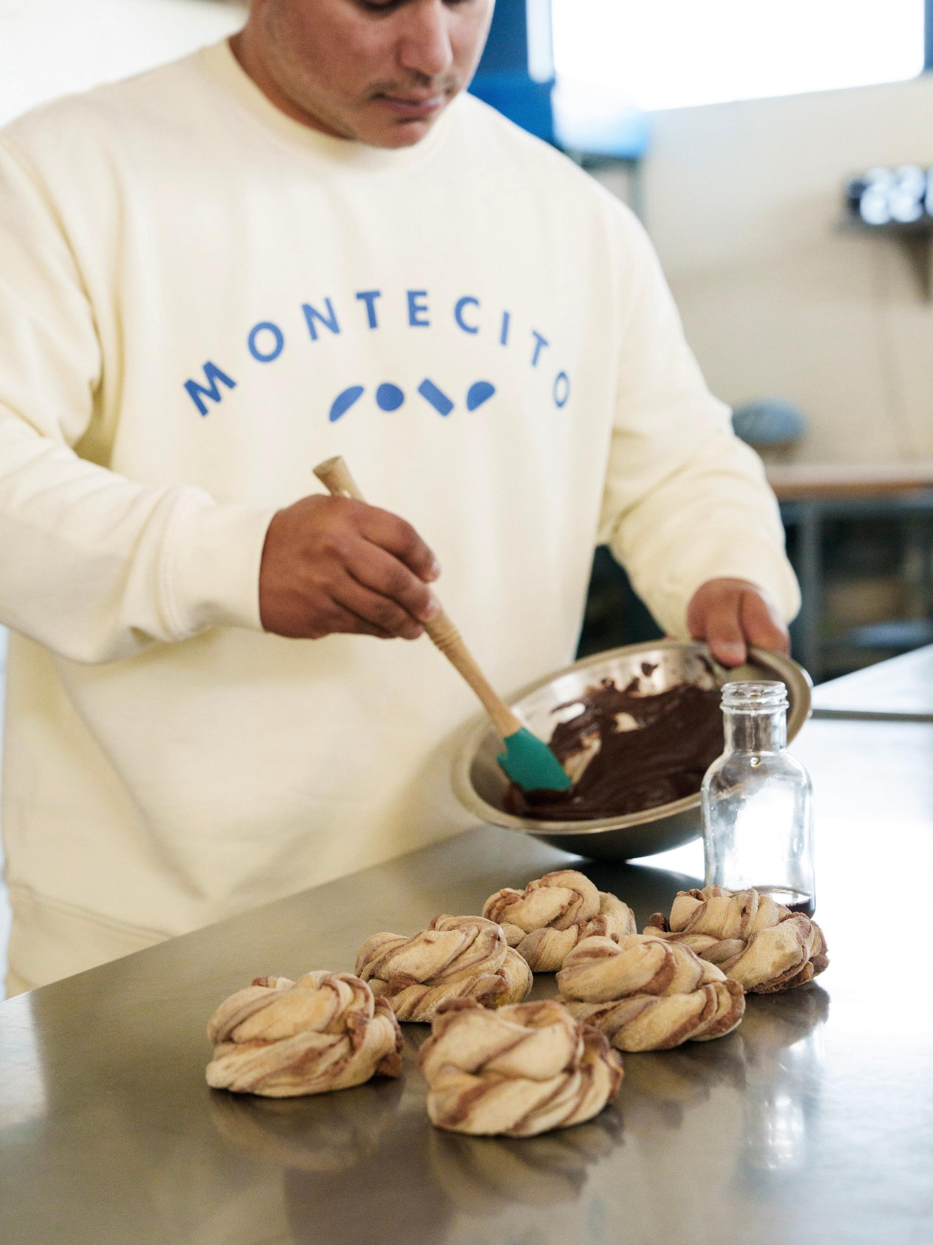 Men's Organic Fleece Graphic Classic Neck Sweatshirt Male Product Image