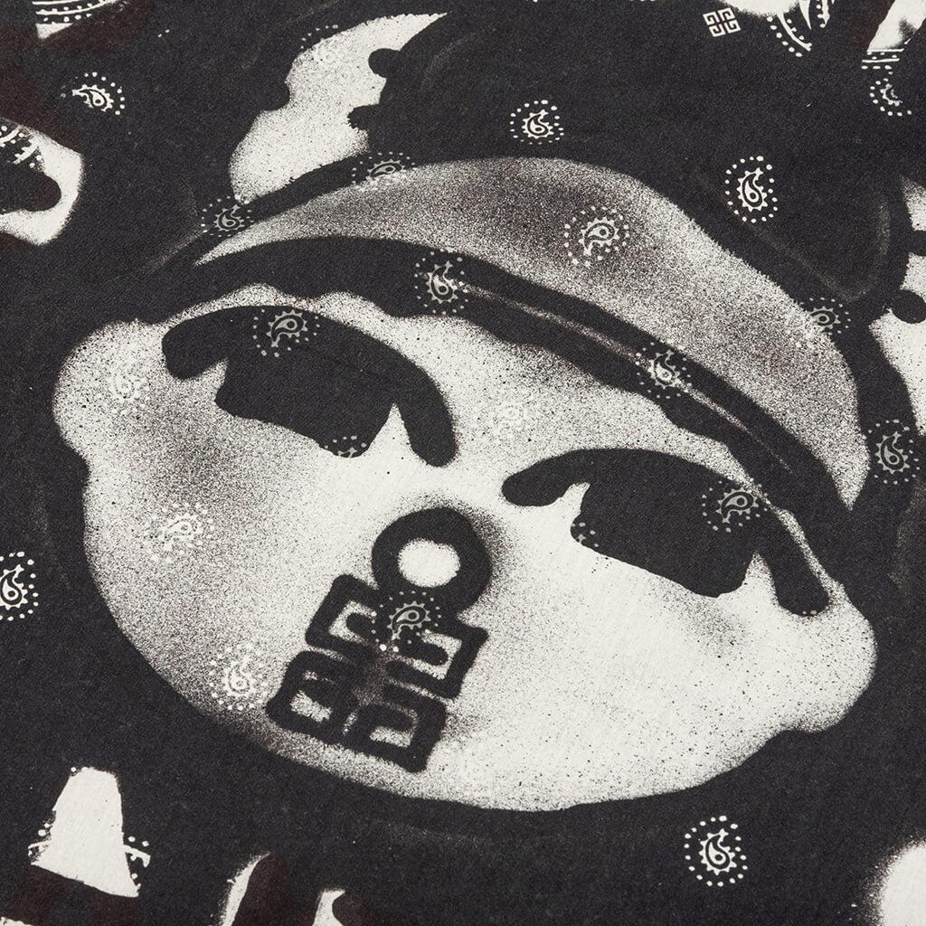 Chito Bandana Oversized Hoodie - Black Male Product Image