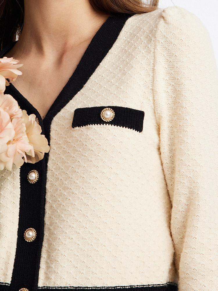 Classic Jacquard Cardigan And Skirt Two-Piece Set Product Image