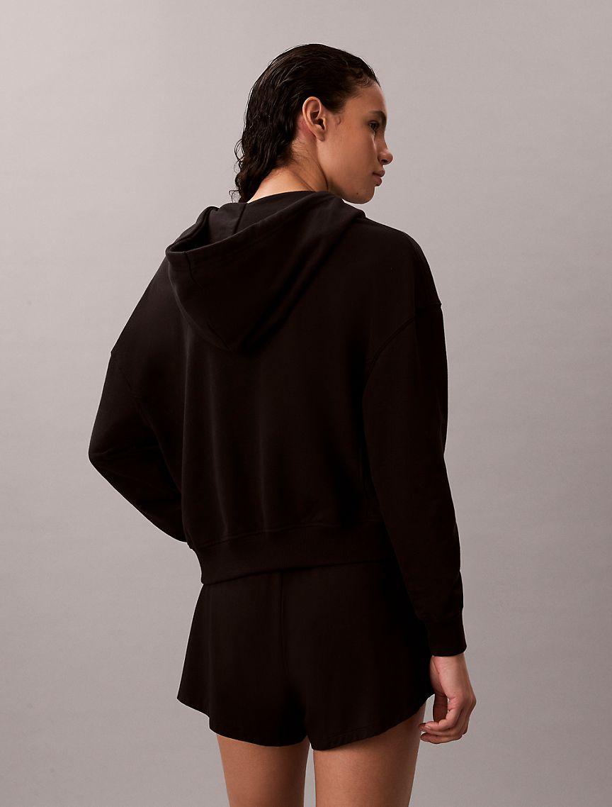 Cotton Blend Terry Relaxed Sleep Hoodie Product Image