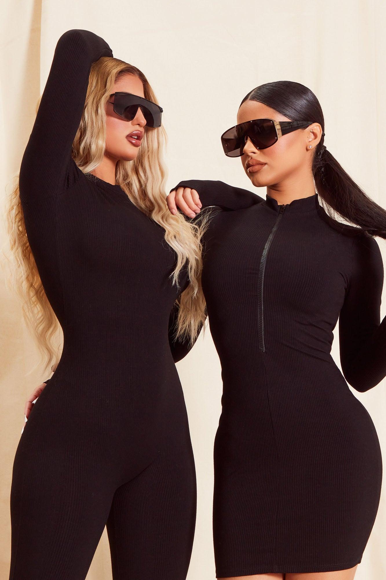 Maribel Snatched Jumpsuit - Black Product Image